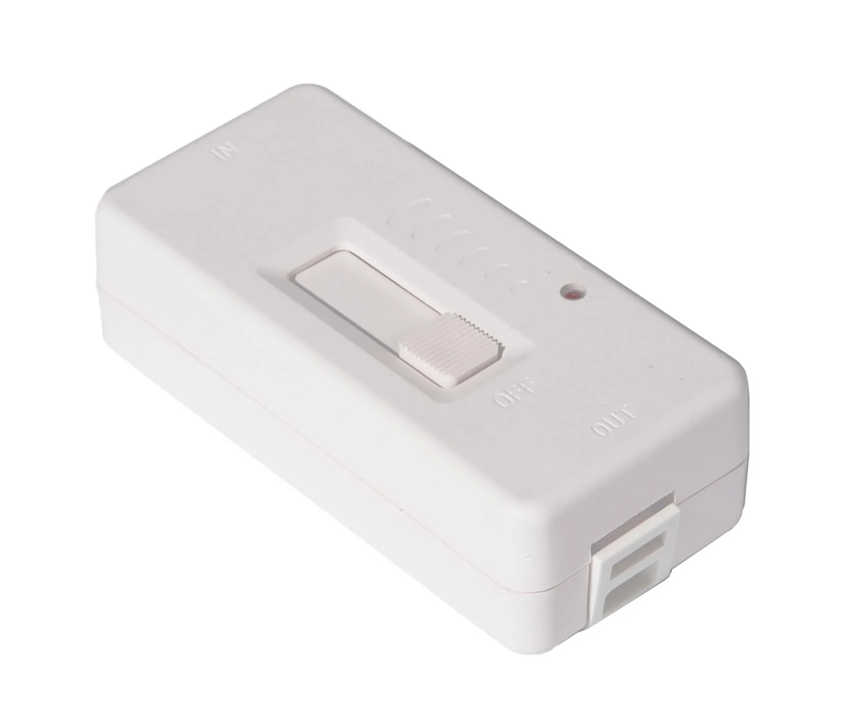 Full Range Inline White Dimmer for LED, CFL, Incandescent Bulbs (48473W)
