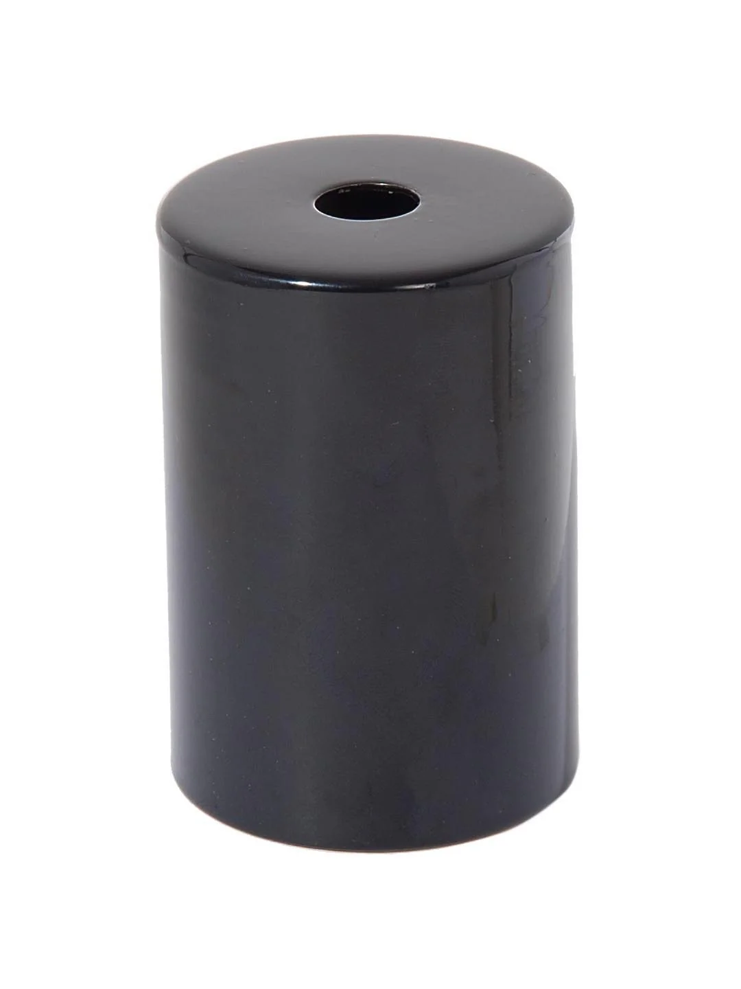 Glossy Black Finish Steel E-26 Lamp Socket Cup COMPLETE with Socket and Mounting Hardware (48732BL) - Image 3