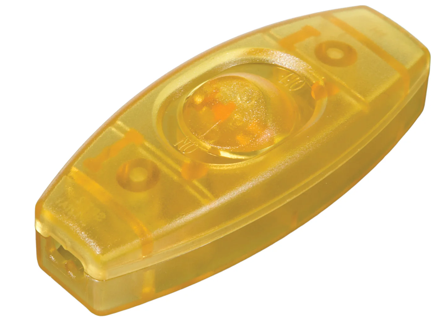 Gold In Line Feed Through ON-OFF Rocker Switch for SPT-2 Lamp Cord (48423)