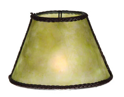 Green Mica Chandelier Shade Mini Empire, 3"(T) x 6"(B) x 4.25"(H) (00760G)