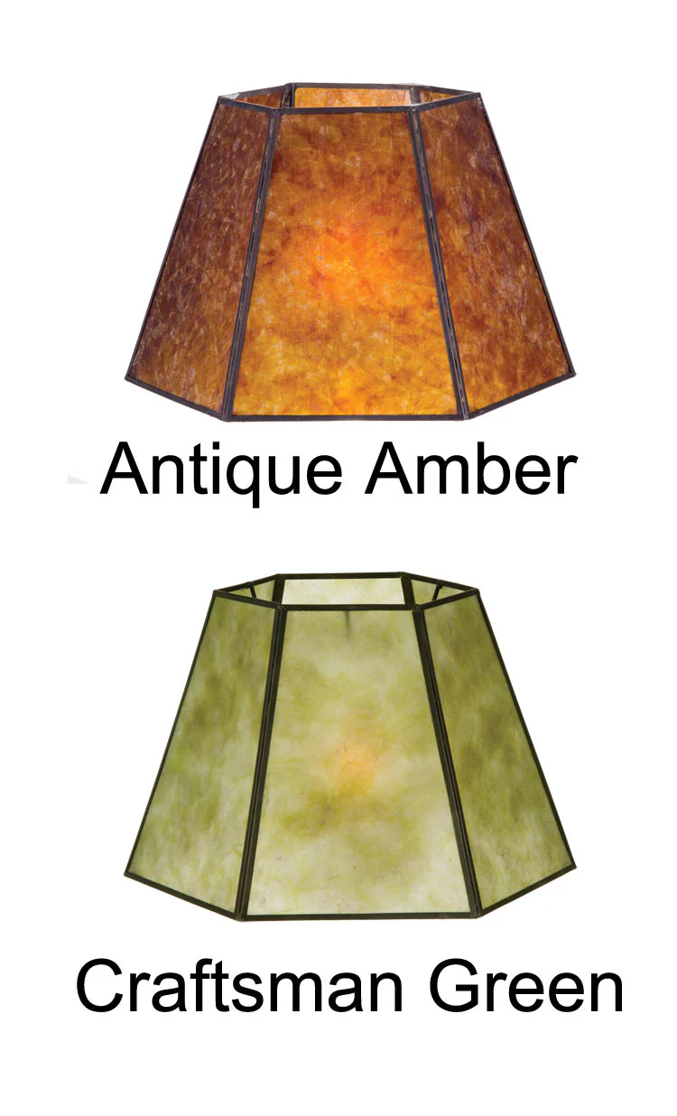 Green Mica Panel Small Hexagon Shade (00751G)