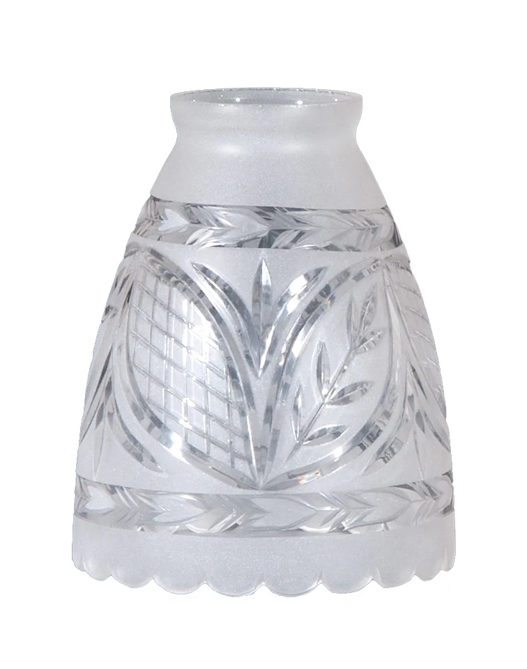 2 1/4" Fitter, Hand Engraved Victorian Fixture Shade, 5 inch tall (08607) - Image 2