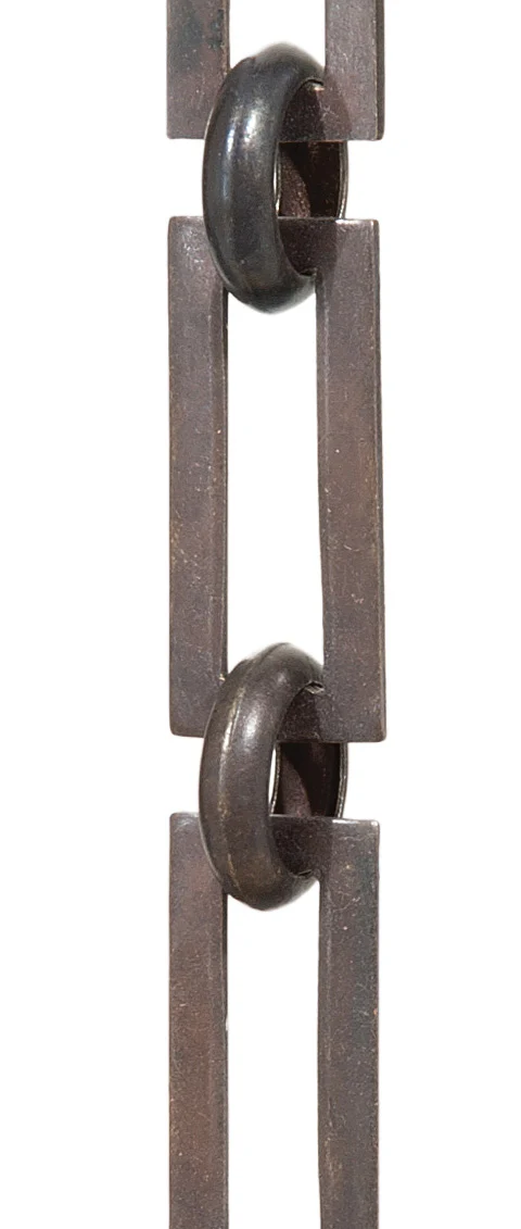 Hand Made Solid Brass Chain with Rectangular Links (12985A)