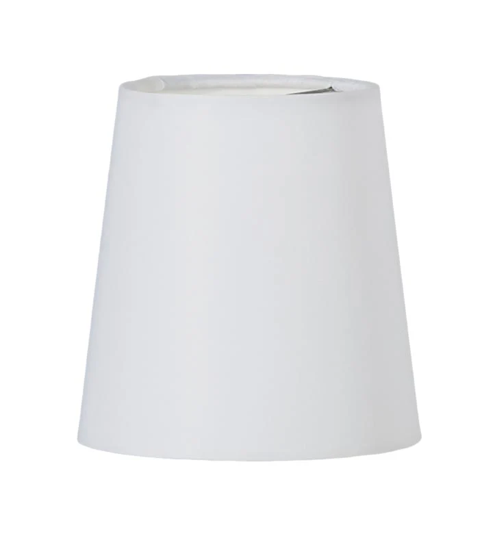 Hardback CHANDELIER EMPIRE Shade, Off-White Color, 100% Fine Linen (00695WE)