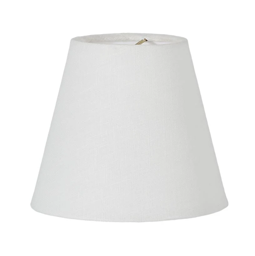 Hardback Chandelier Empire Shade, Off-White Color, 100% Fine Linen (00696WE)