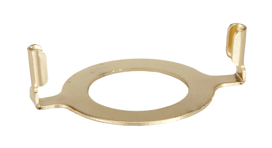Slip UNO Adapter Harp Base for Phenolic Sockets, Brass Plated (12774)