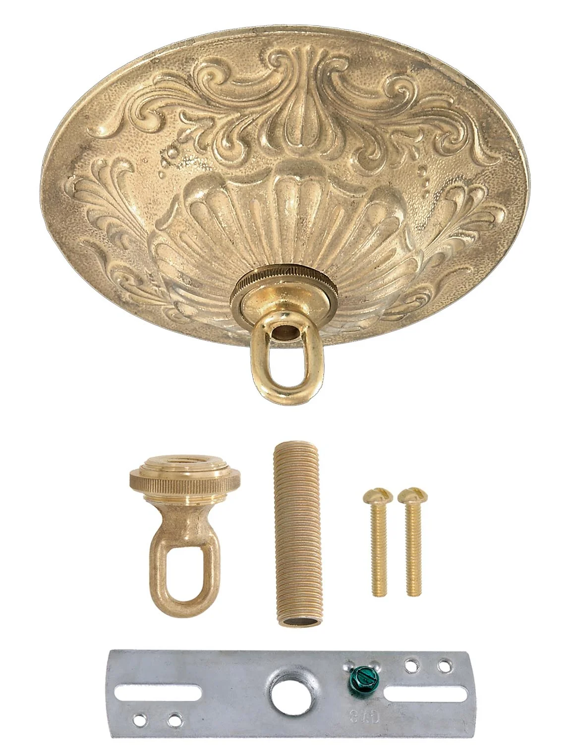 5-1/2" Diameter Ceiling Canopy kit, Die Cast Brass Material, Unfinished Brass (11878U) - Image 3