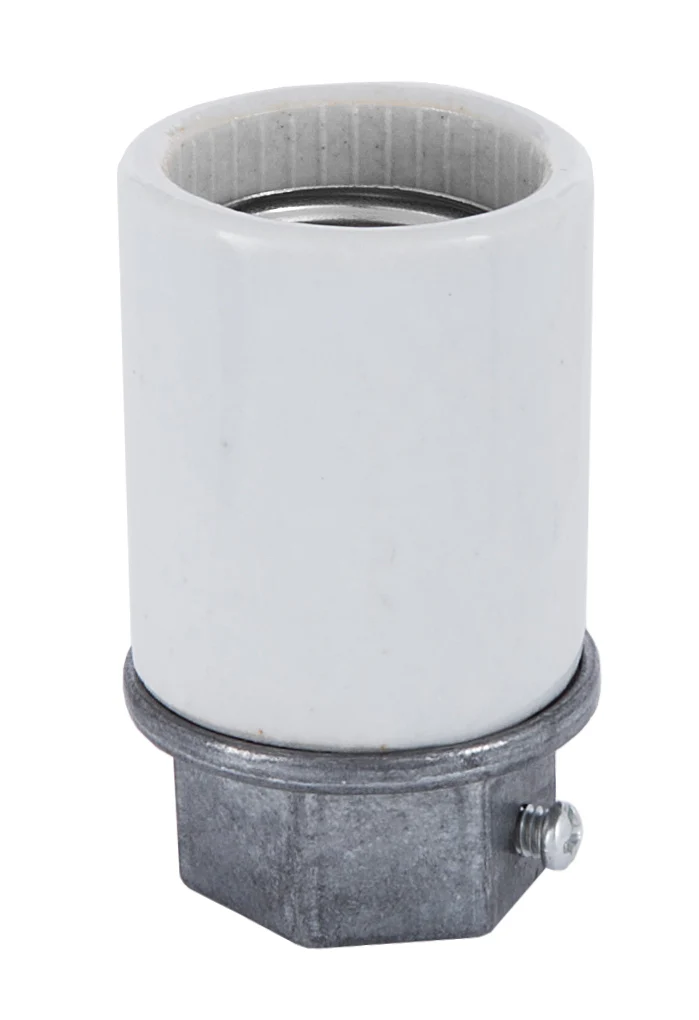 Leviton Brand High Heat Resistant Porcelain Keyless Medium Base Socket 1/2 IP Base (48125)