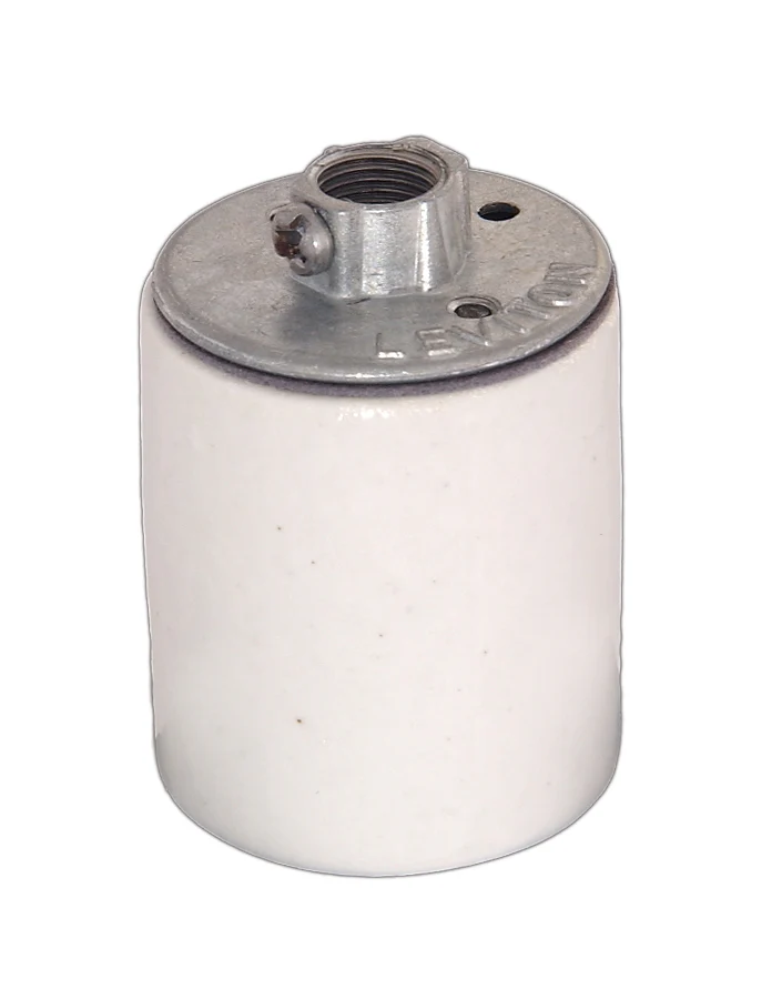Leviton Brand High Heat Resistant Porcelain Keyless Medium Base Socket (48105)