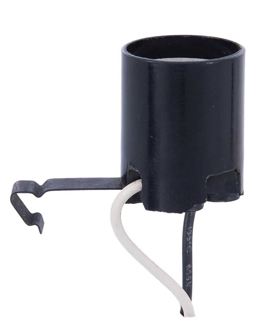 Horizontal Snap-In, Medium Base Socket With 8" Leads For 6" Pan Fixtures (47698)