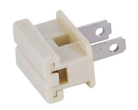 Ivory Slide On Type Polarized Lamp Plugs (48555i)