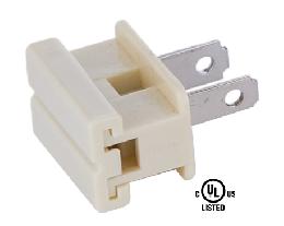 Ivory Slide On Type Polarized Lamp Plugs (48555i) - Image 2