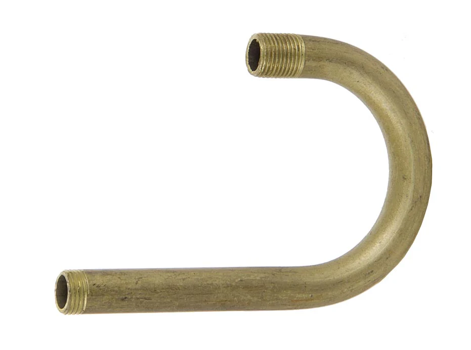 J-shaped Brass Bent Arm, 1/8M x 1/8M (12072U)