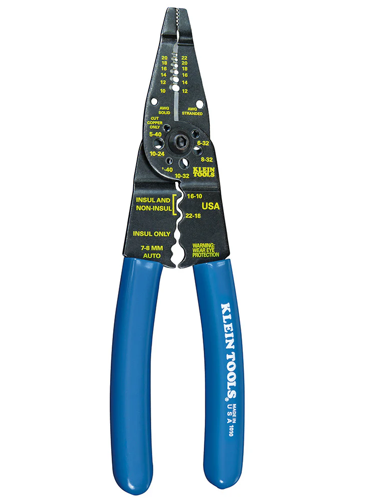Klein Tools Long-Nose Multi-Purpose Tool, Wire Stripping, Cutting, Crimping (99103)