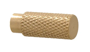 Knurled Brass Switch Knob or Lamp Key, 5/8" Long (20818U)