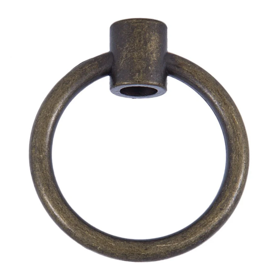 Large 2 Inch Cast Loop with Antique Brass Plating (21110A)