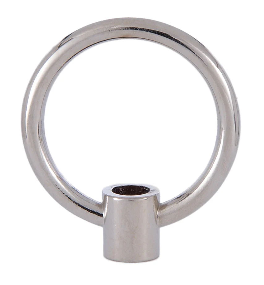 Large 2 Inch Cast Loop with Nickel Plating (21110N)