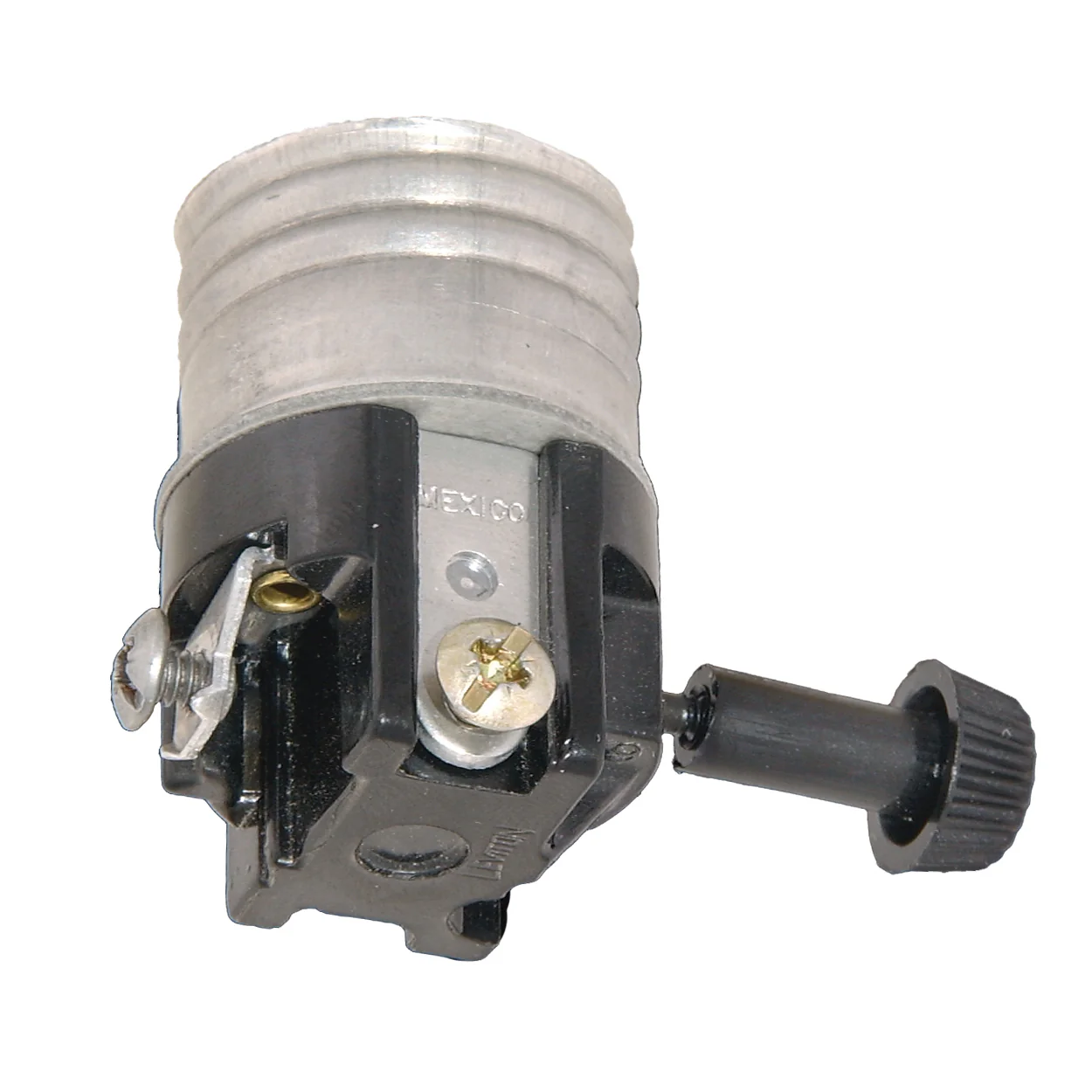 Leviton Brand Medium Base Turn Knob Socket for 3-Way Bulbs (48207)
