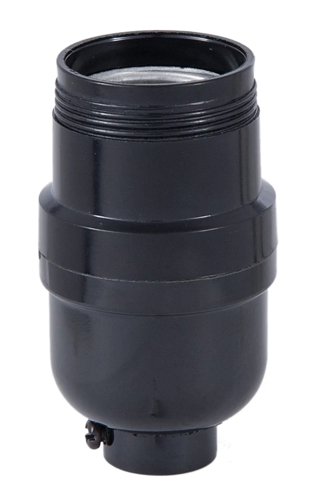 Long Keyless Phenolic Socket, Medium Base, with UNO Threads (47680)