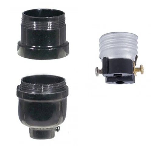 Long Keyless Phenolic Socket, Medium Base, with UNO Threads (47680) - Image 2