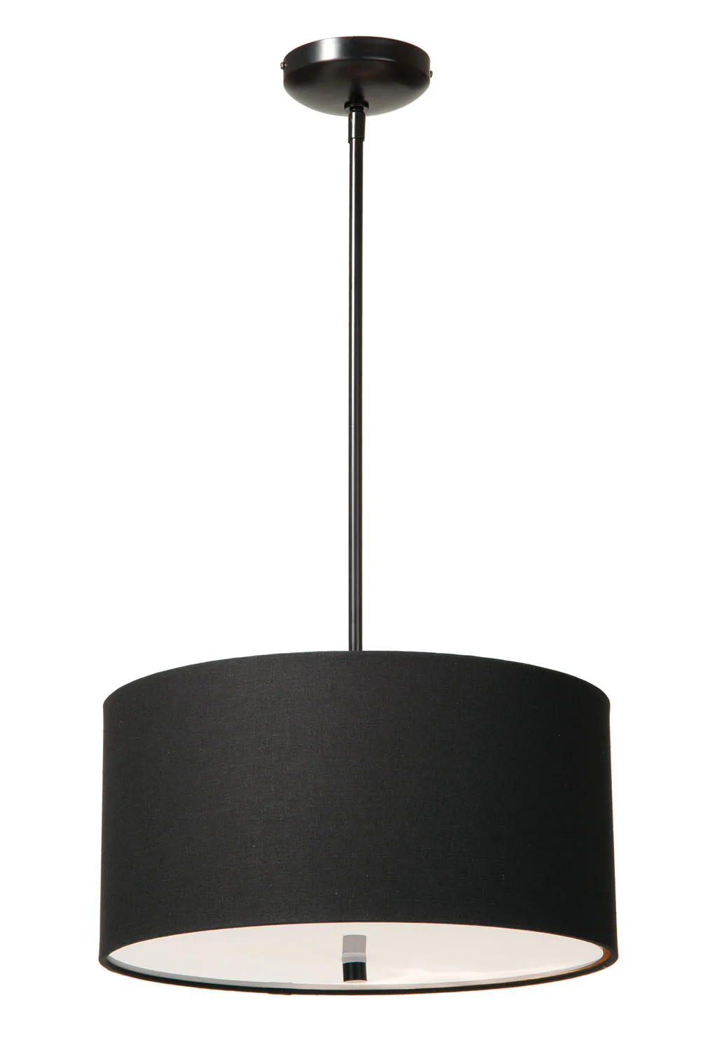Mid-Century Modern Fabric Shade Fixture - Black (69134C)