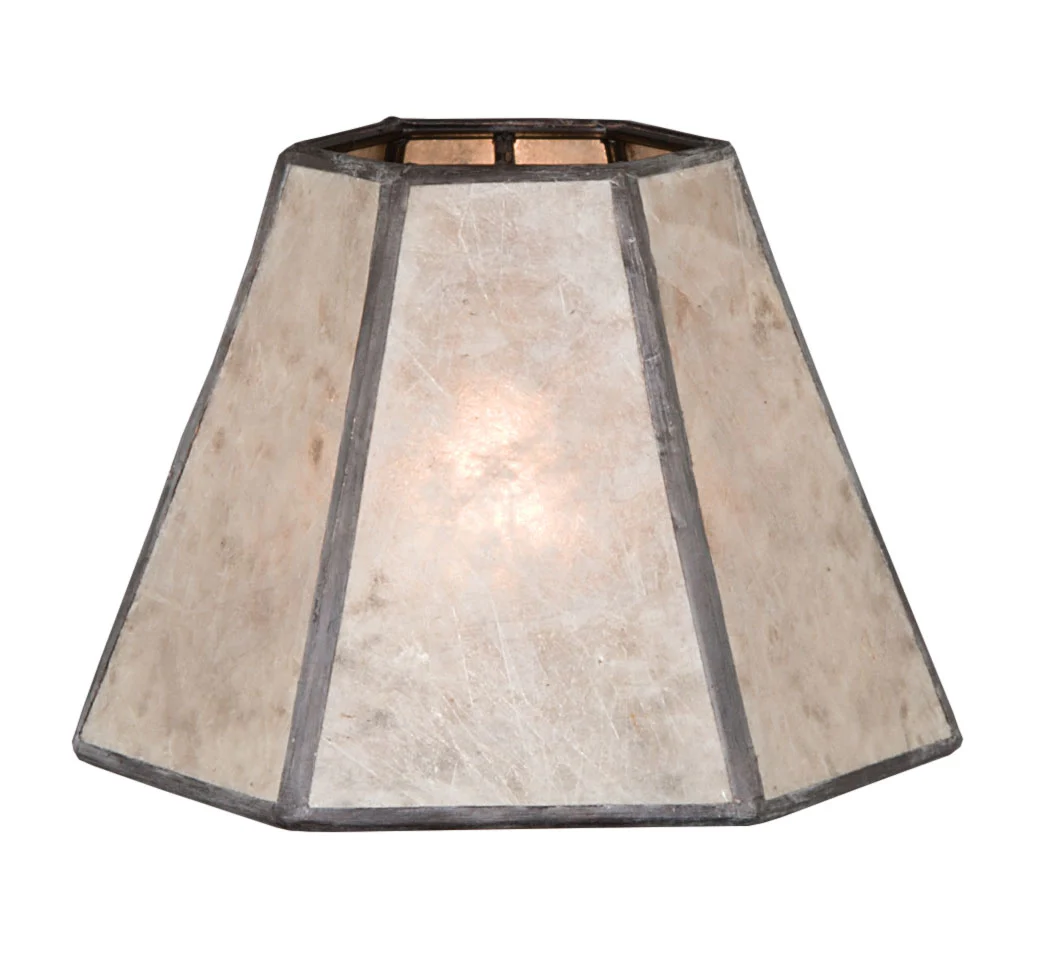 Natural Mica Hexagon Chandelier Shade (00751N)