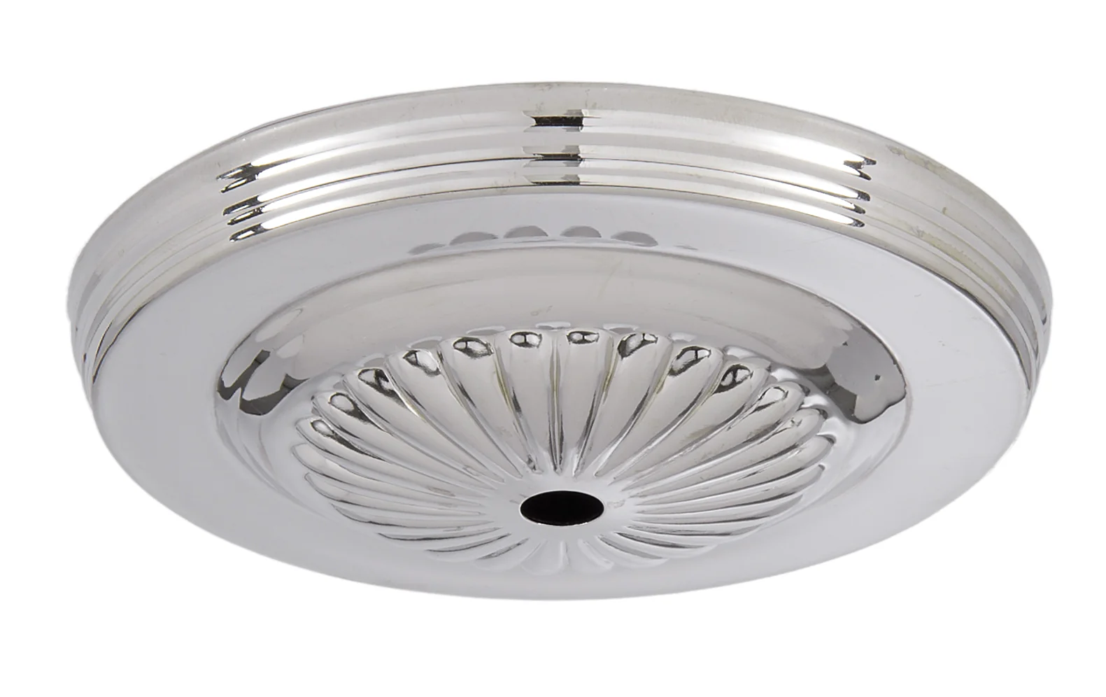 Nickel 5 1/4 Inch Stamped Embossed Canopy (10808N)