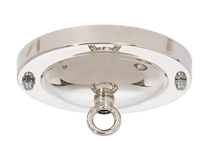 Shallow Dome Nickel Canopy & hardware kit with matching finish (11717N)
