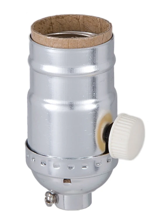 Nickel Finish Full Range Dimmer Socket (47668N) - Image 2
