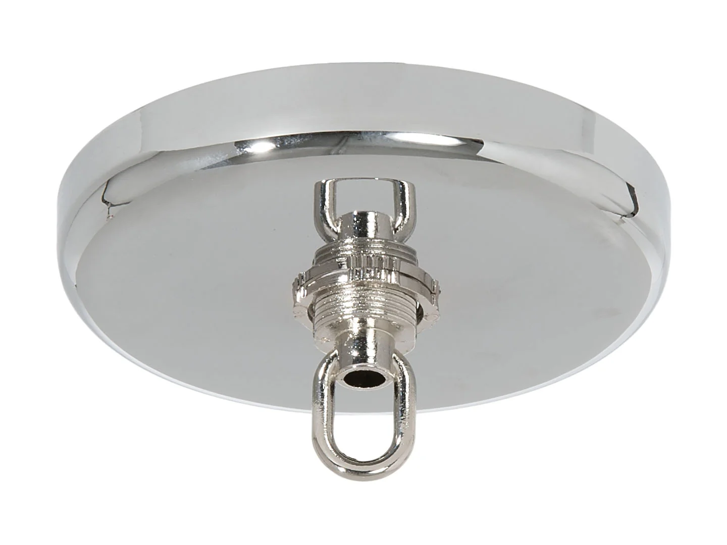 5" Diam. Nickel Plated, Plain Rounded Ceiling Canopy & Canopy Kit (11781N)