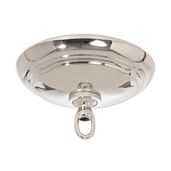 Nickel Finish Solid Spun Brass Ribbed Canopy Kits (11734N)
