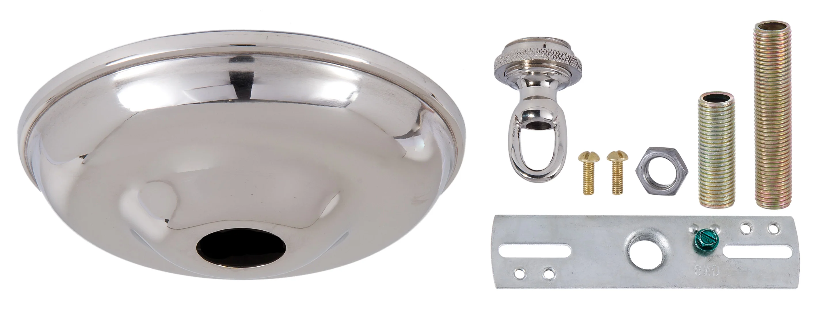 5-1/2" Diam Nickel Plated Canopy, Choice of Kit or Canopy Only (10803N) - Image 3