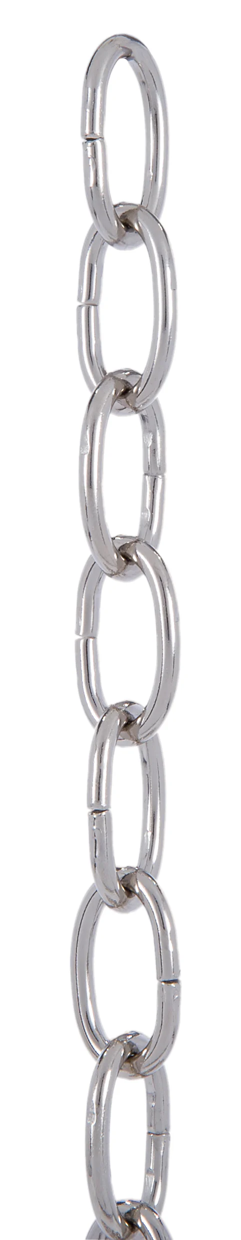 Nickel Plated 5 Gauge Oval Steel Chain (12990N)