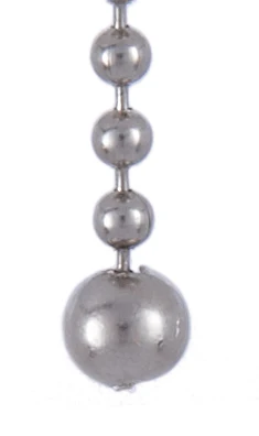 Nickel Plated Brass Ball Pull, 1/4" Diameter, Designed For #6 Bead Chain (48604N)