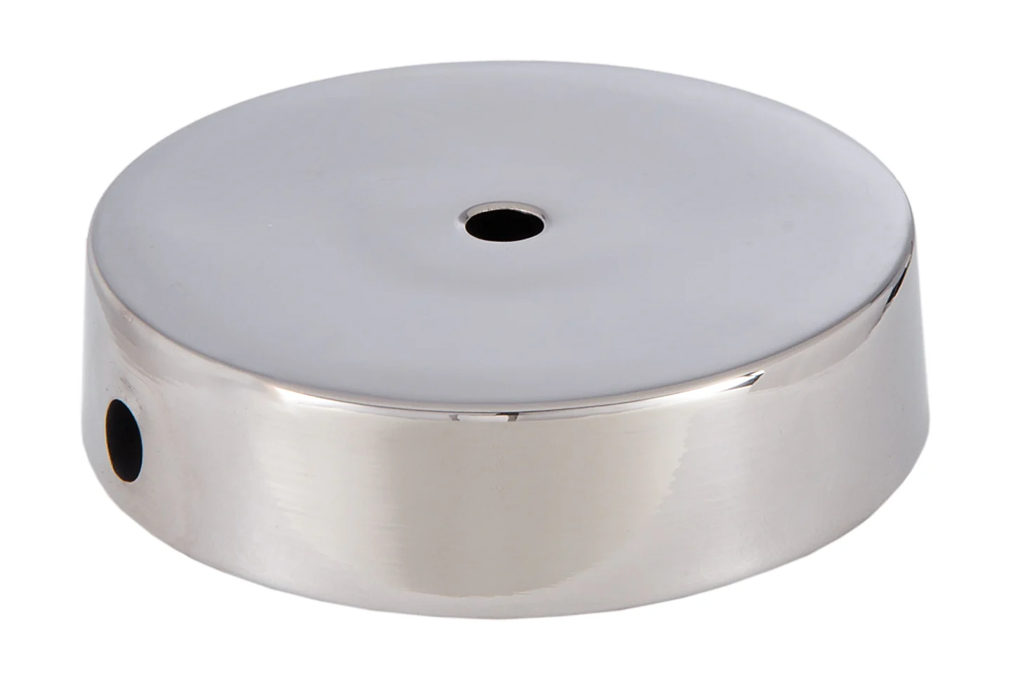Nickel Plated Disc Brass Lamp Base, Choice of Size 4 to 6" Dia. (10059N)