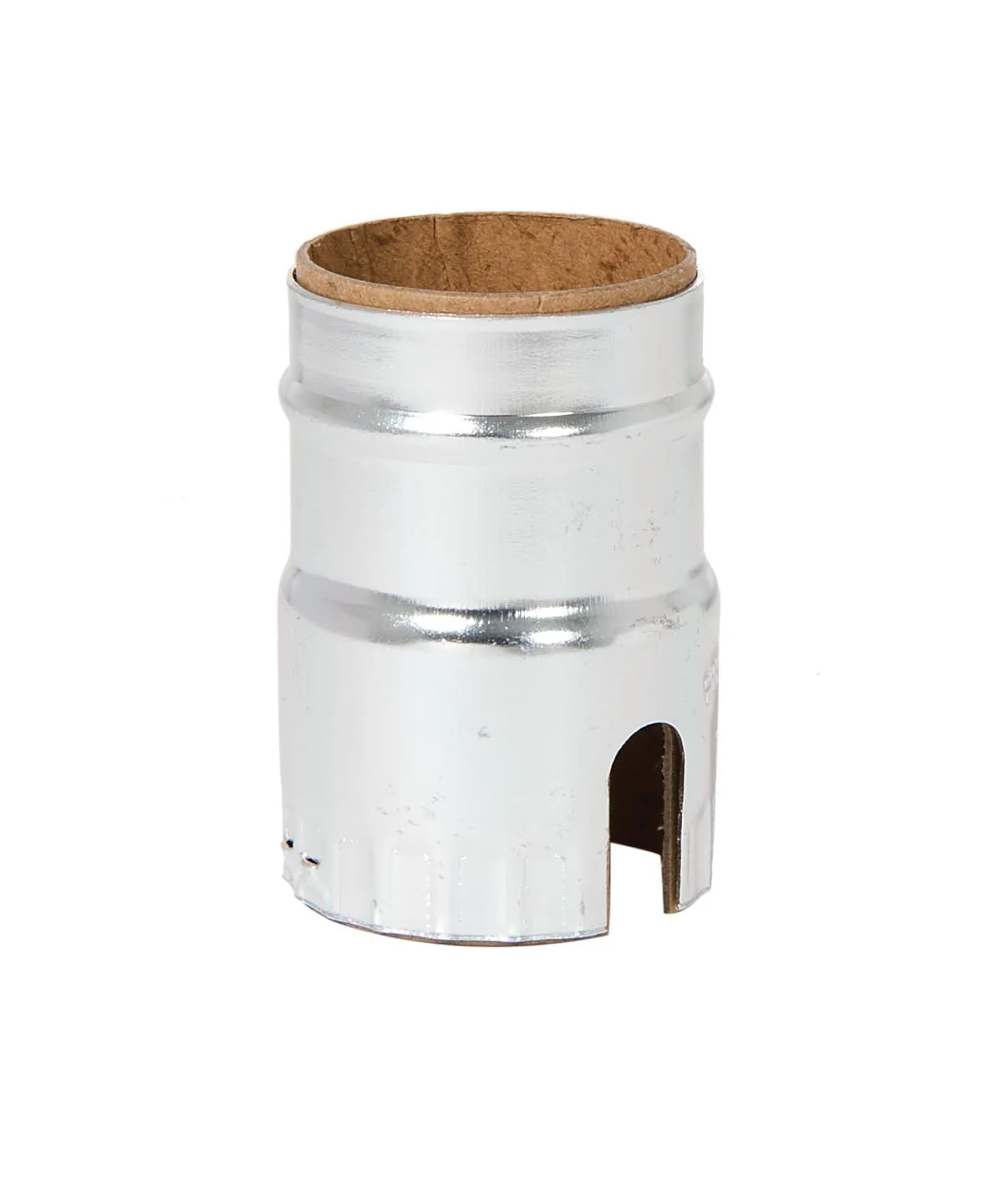 Nickel Plated Finish Aluminum E-26 Slot Socket Shell (40308SNi)