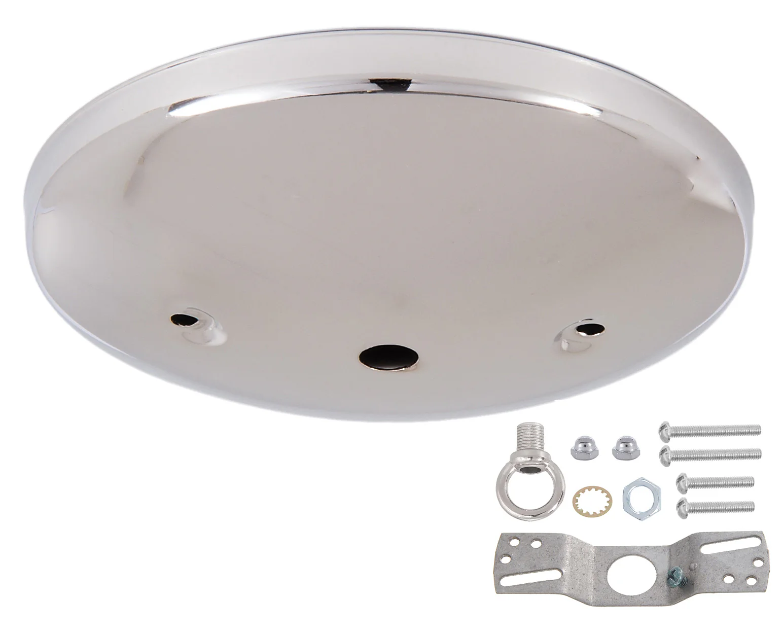 5" Nickel Plated, Modern Shallow Design Fixture Canopy Kit (11778N) - Image 2