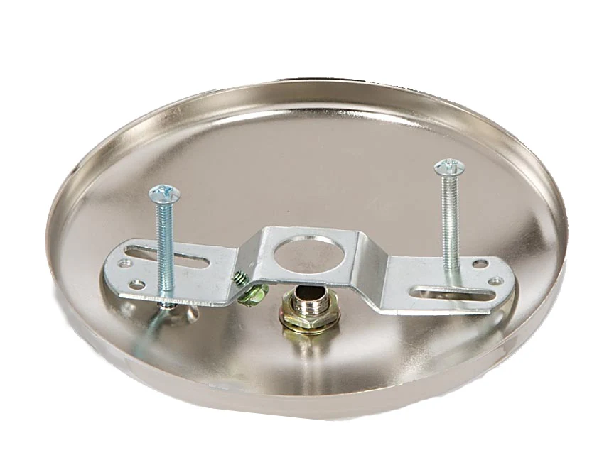 5" Nickel Plated, Modern Shallow Design Fixture Canopy Kit (11778N) - Image 3