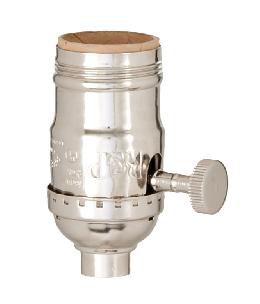 Nickel Plated Premium Lamp Sockets (48121N)