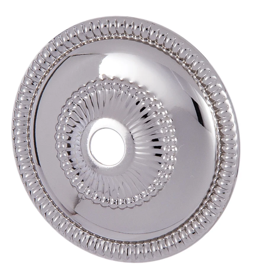 Nickel Plated Stamped Brass Bobesche, 2 3/4" dia. (11632N)