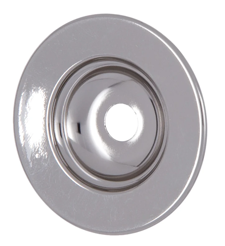 Nickel Plated Stamped Brass Bobesche, 2 5/16" dia. (11578N)