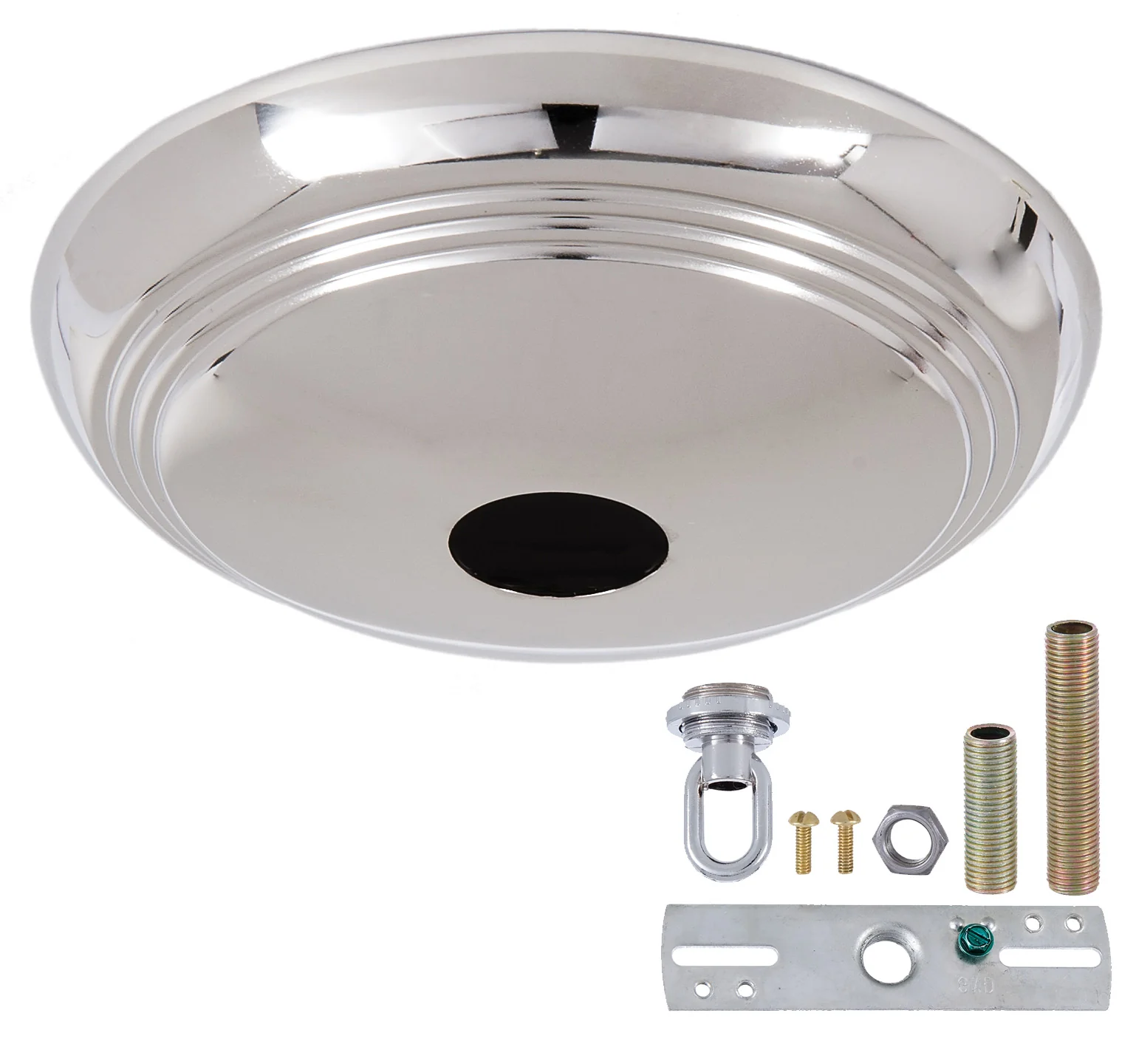Nickel Screw Collar Ribbed Canopy Kits (11788N) - Image 3