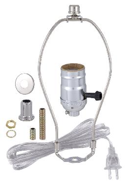 Nickel Table Lamp Wiring Kit with 3-way Socket (30551N10) - Image 2