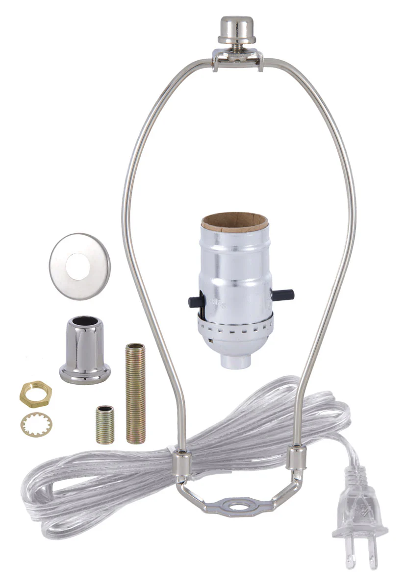 Nickel Table Lamp Wiring Kit with Push-Thru Socket (30552N10) - Image 5