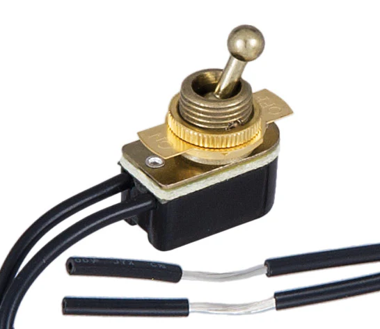 On-Off Brass Toggle Switch (40411)