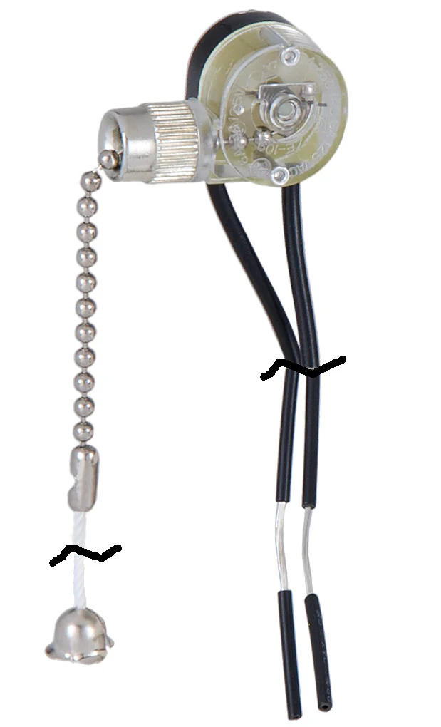 On-Off Nickel Pull Chain Switch (40405N)