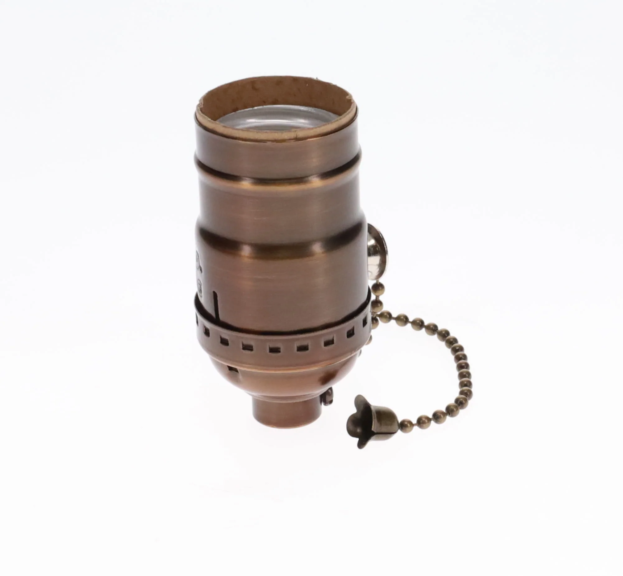 On/Off Pull Chain Solid Brass Socket, No UNO Thread, Antique Bronze (48286B) - Image 7