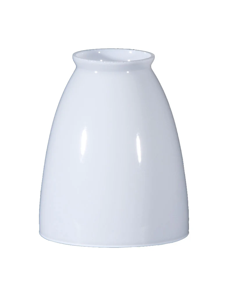 4-7/8 inch tall Opal Glass Fixture Shade, 2-1/4 inch lip fitter (08455i)