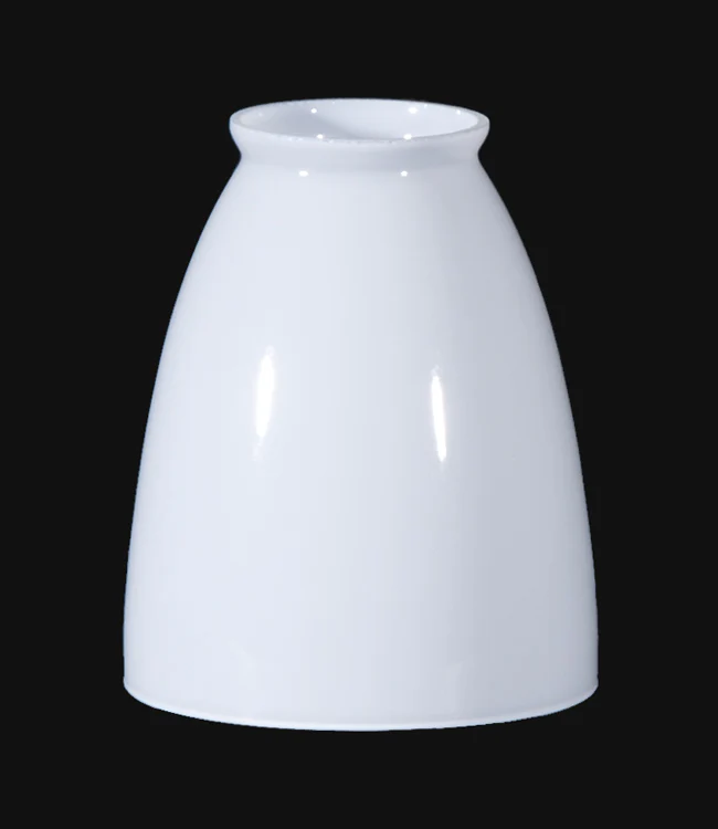4-7/8 inch tall Opal Glass Fixture Shade, 2-1/4 inch lip fitter (08455i) - Image 2