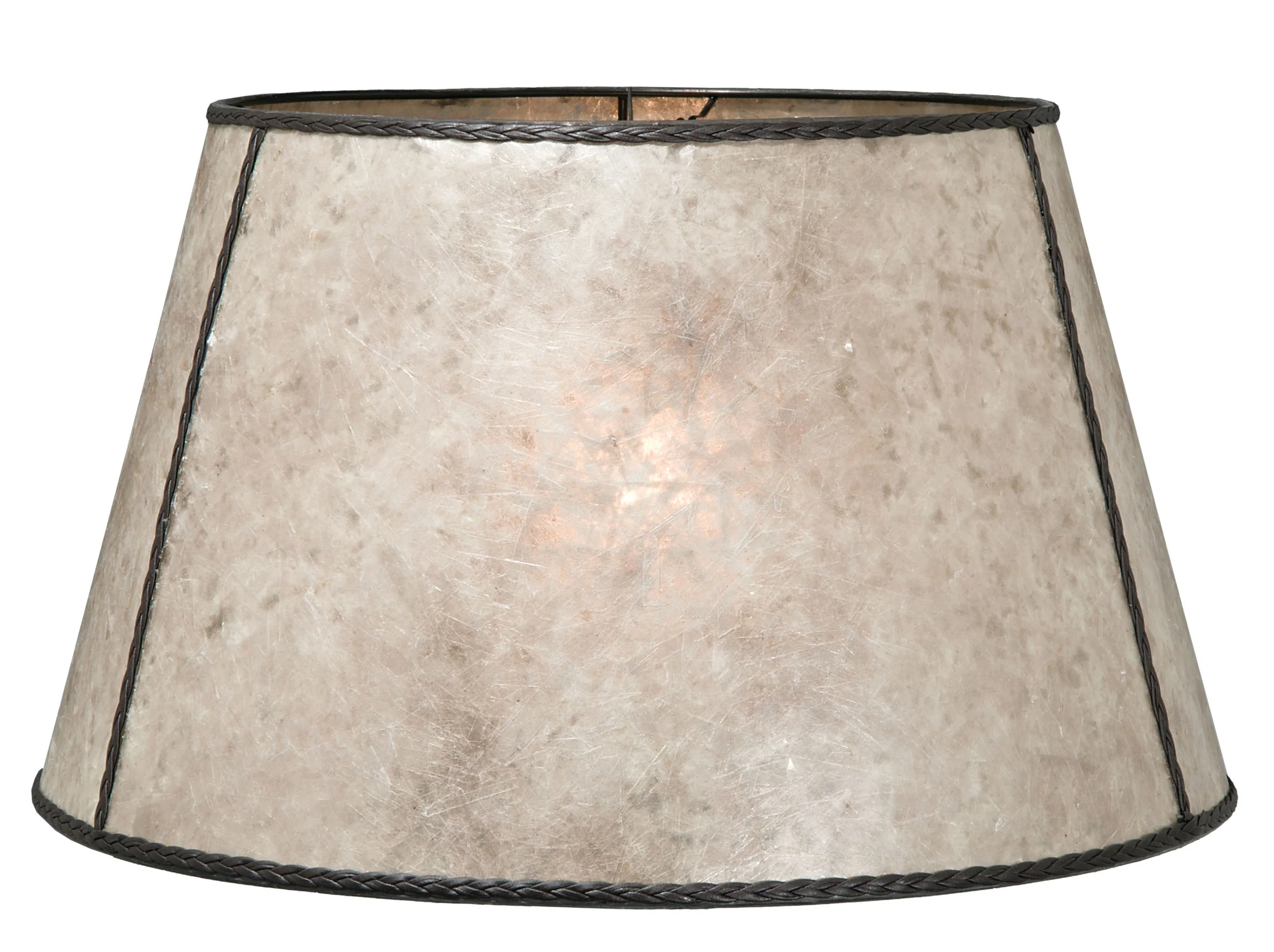 Parchment Color Floor Empire Mica Shade (05719N)